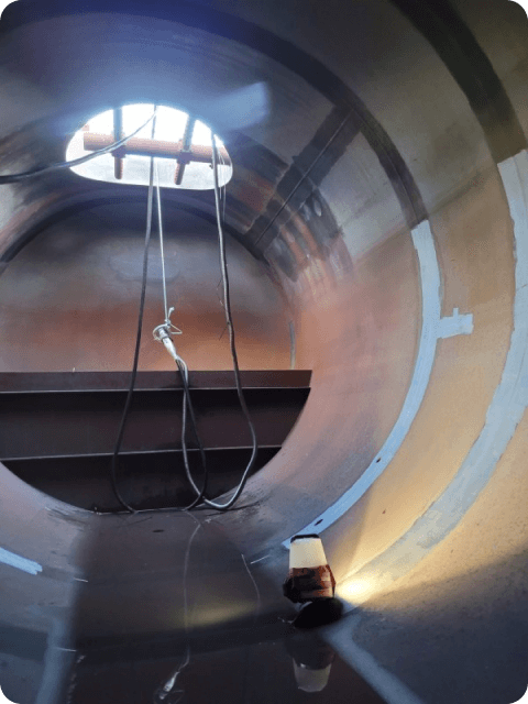 surface preparation for NDT during shutdowns
