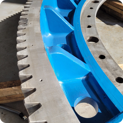 rotating equipment laser claning after image